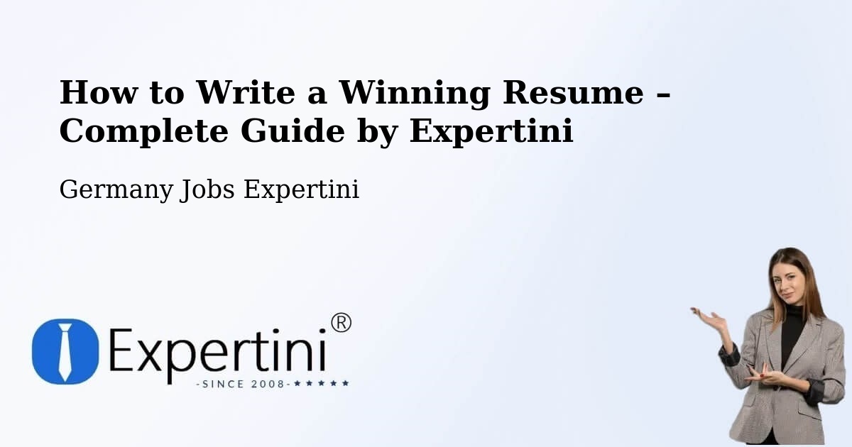 Resume Writing Guide for Job Seekers – Uchtspringe - Uchtspringe, Germany Jobs Expertini